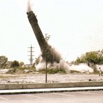 Ciminera cotonificio, abbattimento, 1972